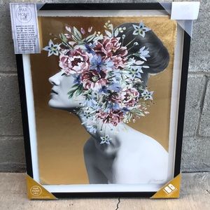 Marmont Hill Co Flower Hair Bun Framed Wall Art
